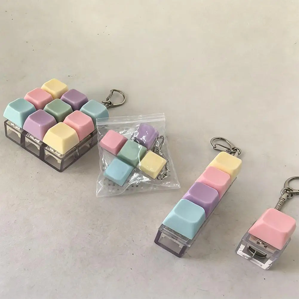 Button Keyboard Fidget Clicker Mechanical Keyboard No LED