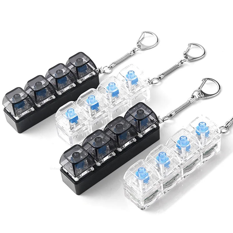 4-Button Stress Relief Keyboard  LED buttons