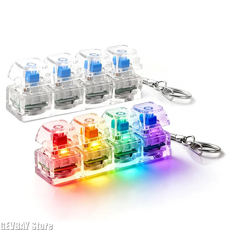 4-Button Stress Relief Keyboard  LED buttons